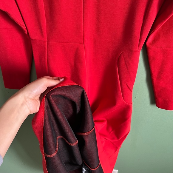 ✨COS NEVER WORN Red cocktail high-low dress✨ - Picture 7 of 8